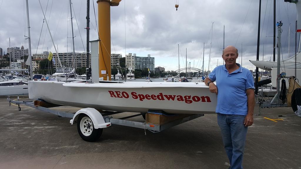 Andrew York next to REO Speedwagon - 2017 Airlie Beach Race Week © Courtesy York family